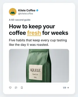 A cover slide in the Thread theme